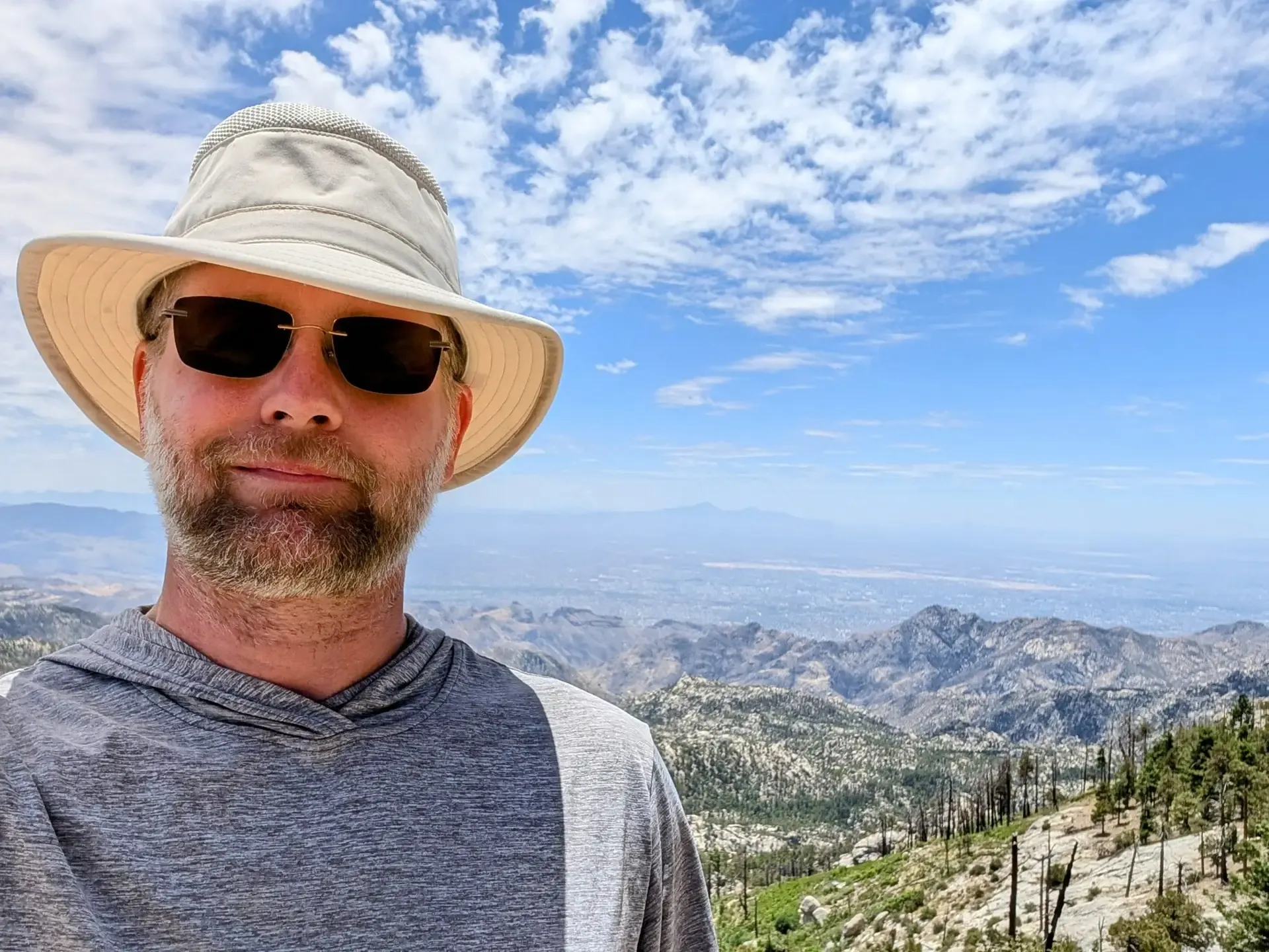 Brett hanging out on Mount Lemmon escaping the heat below
